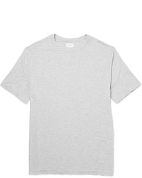 T-shirt à col rond gris Derek Rose