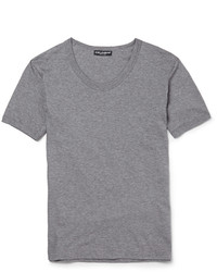 T-shirt à col rond gris Dolce & Gabbana
