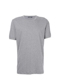 T-shirt à col rond gris Dolce & Gabbana