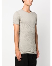 T-shirt à col rond gris Rick Owens