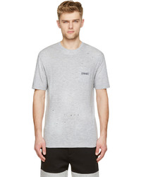 T-shirt à col rond gris DSQUARED2