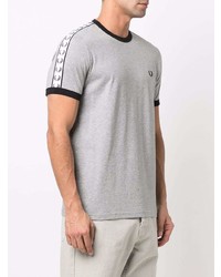 T-shirt à col rond gris Fred Perry