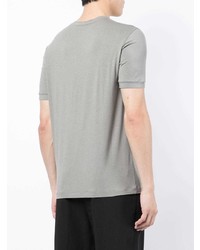 T-shirt à col rond gris Giorgio Armani