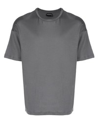 T-shirt à col rond gris Emporio Armani