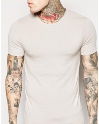 T-shirt à col rond gris Asos