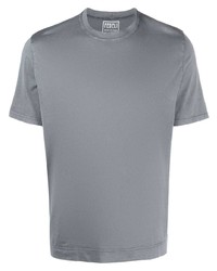 T-shirt à col rond gris Fedeli