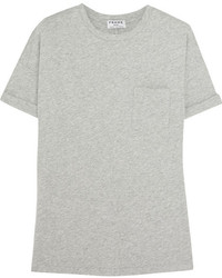 T-shirt à col rond gris Frame Denim