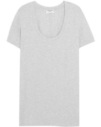 T-shirt à col rond gris Frame Denim