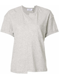 T-shirt à col rond gris Frame