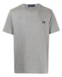 T-shirt à col rond gris Fred Perry