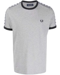 T-shirt à col rond gris Fred Perry