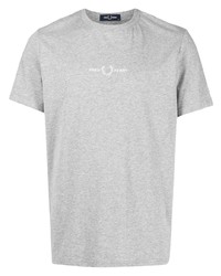 T-shirt à col rond gris Fred Perry