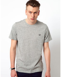 T-shirt à col rond gris Fred Perry