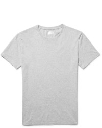 T-shirt à col rond gris Gant