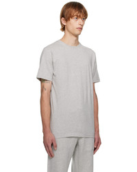 T-shirt à col rond gris Norse Projects