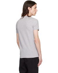 T-shirt à col rond gris Zegna