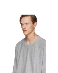 T-shirt à col rond gris Homme Plissé Issey Miyake