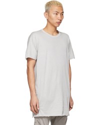 T-shirt à col rond gris Boris Bidjan Saberi