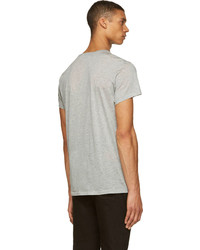 T-shirt à col rond gris Acne Studios