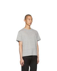 T-shirt à col rond gris Bottega Veneta