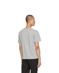 T-shirt à col rond gris Bottega Veneta