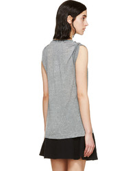 T-shirt à col rond gris Isabel Marant