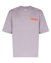 T-shirt à col rond gris Heron Preston for Calvin Klein