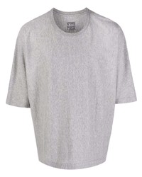 T-shirt à col rond gris Homme Plissé Issey Miyake