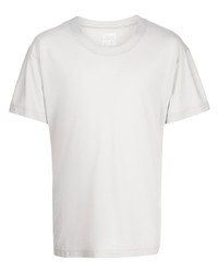 T-shirt à col rond gris Homme Plissé Issey Miyake