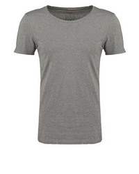 T-shirt à col rond gris Hugo Boss