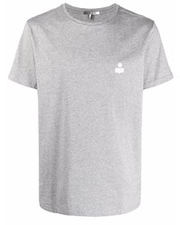 T-shirt à col rond gris Isabel Marant