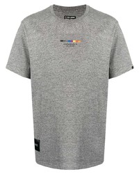 T-shirt à col rond gris Izzue