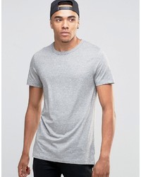 T-shirt à col rond gris Jack and Jones