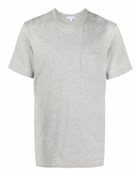 T-shirt à col rond gris James Perse