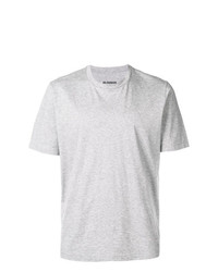 T-shirt à col rond gris Jil Sander