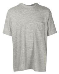 T-shirt à col rond gris John Elliott