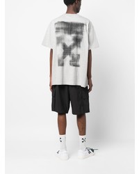 T-shirt à col rond gris Off-White