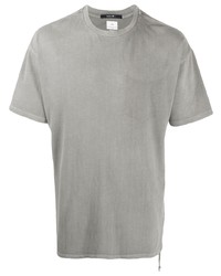 T-shirt à col rond gris Ksubi