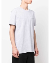 T-shirt à col rond gris Maison Labiche