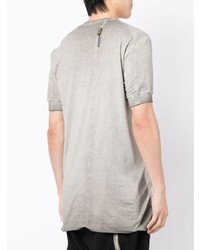 T-shirt à col rond gris Boris Bidjan Saberi