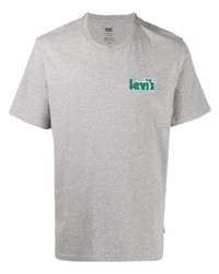 T-shirt à col rond gris Levi's