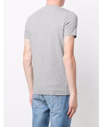 T-shirt à col rond gris Dondup