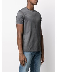 T-shirt à col rond gris Emporio Armani