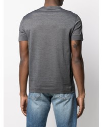 T-shirt à col rond gris Emporio Armani