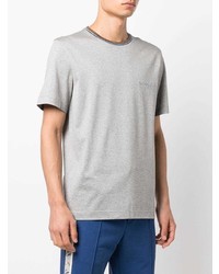 T-shirt à col rond gris Missoni