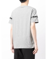 T-shirt à col rond gris Ea7 Emporio Armani