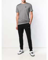 T-shirt à col rond gris Philipp Plein