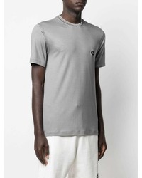 T-shirt à col rond gris Giorgio Armani