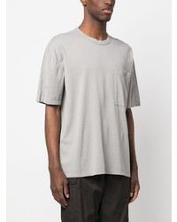 T-shirt à col rond gris Ten C