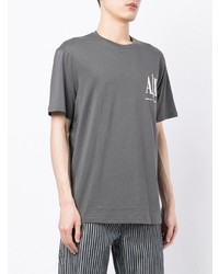 T-shirt à col rond gris Armani Exchange